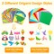 224 Sheets Origami Paper Kit for Kids Ages 5-8 8-12, Color Folding Paper Set with Origami Book, Art Craft Supplies for Boys Girls 9-12, Travel Game Airplane Car Road Trip Activities Toy Gifts